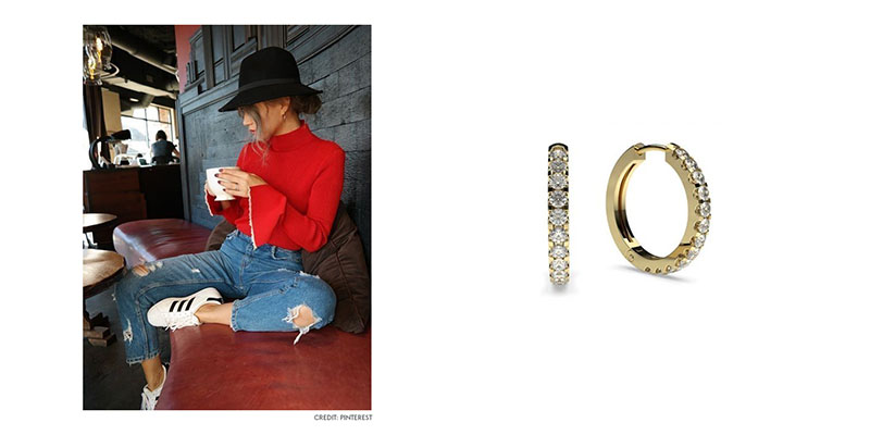 Diamond Earring for Autumn